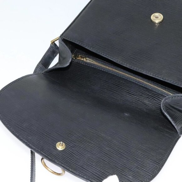 LOUIS VUITTON Epi Saint Cloud GM Shoulder Bag Black Noir - Picture 9 of 16